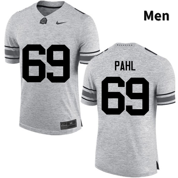 Ohio State Buckeyes Brandon Pahl Men's #69 Gray Game Stitched College Football Jersey